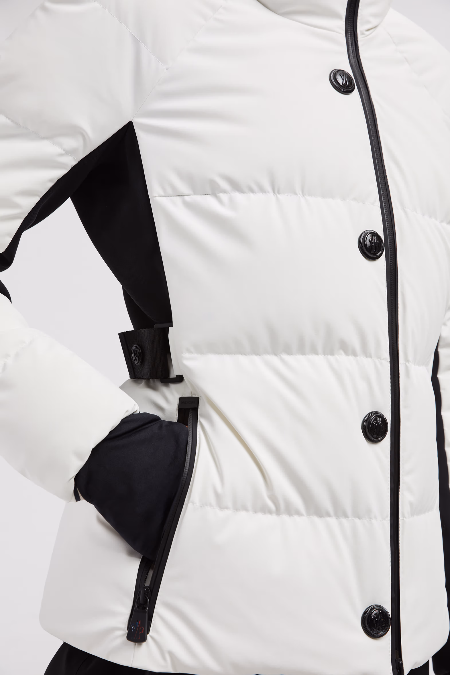 Veste de ski à capuche Guyane Femmes Blanc Neige Moncler 6